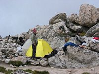 Camp at Upper Saddle, Grand Teton