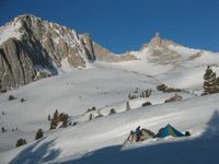 Sierra High Route - camp below Milestone